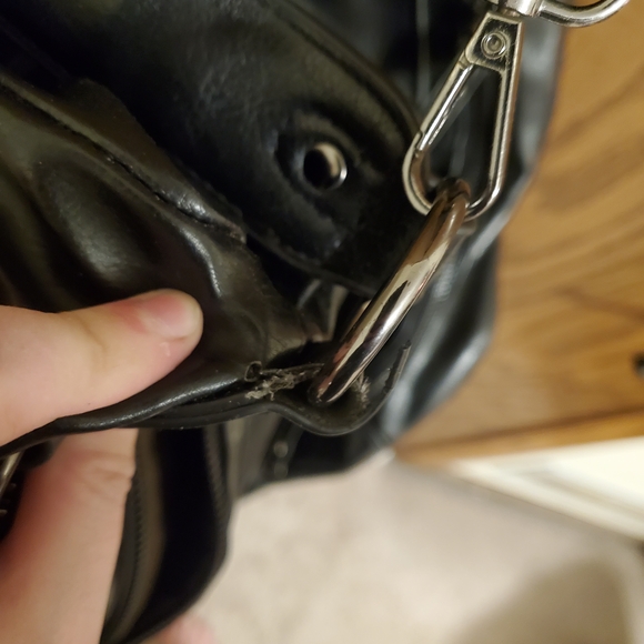 Black Pleather Crossbody Bag - Picture 6 of 10